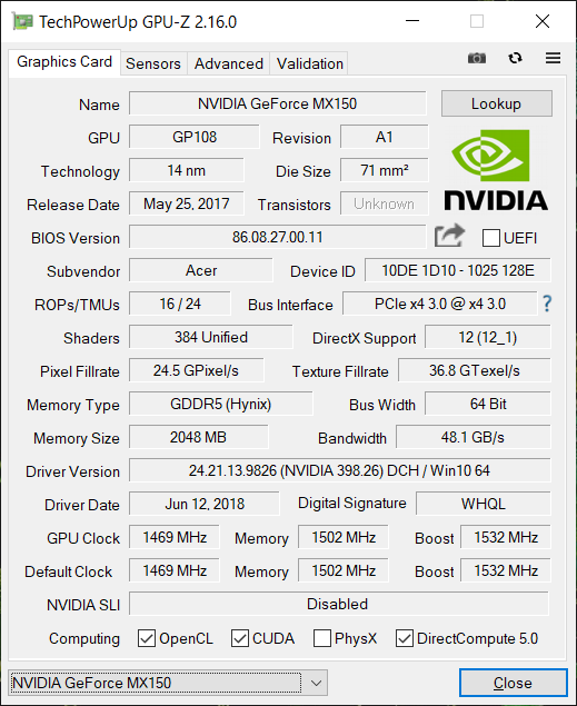 Acer Aspire 5 (A515-52G)