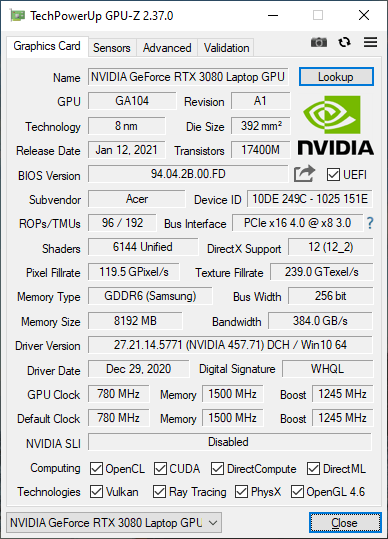 Acer Nitro 5 AN515-45