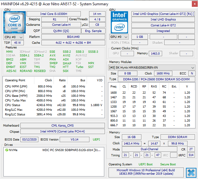 Acer Nitro 5 AN517-52