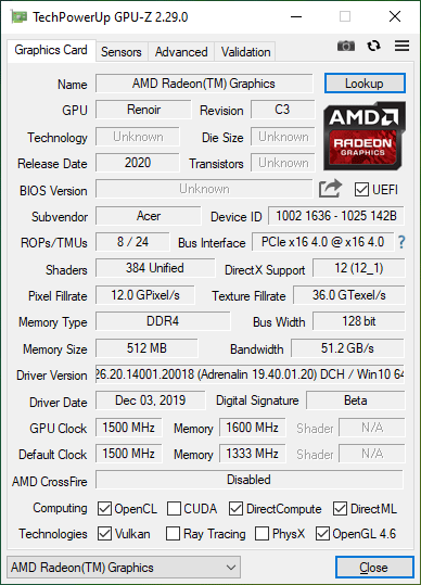 Acer Swift SF314-42