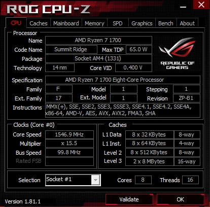 ASUS ROG Strix GL702ZC