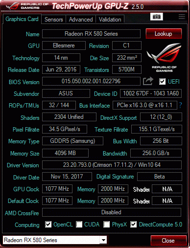 ASUS ROG Strix GL702ZC