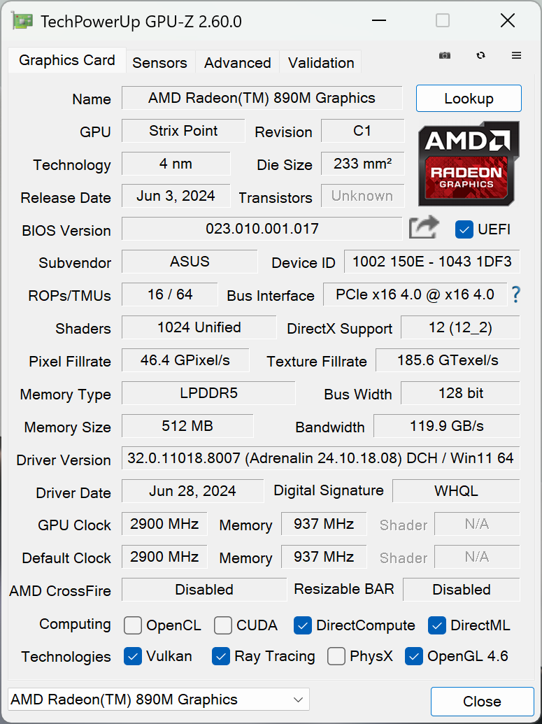 ASUS Zenbook S 16 (UM5606)