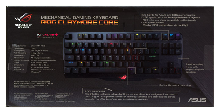 ASUS ROG Claymore Core