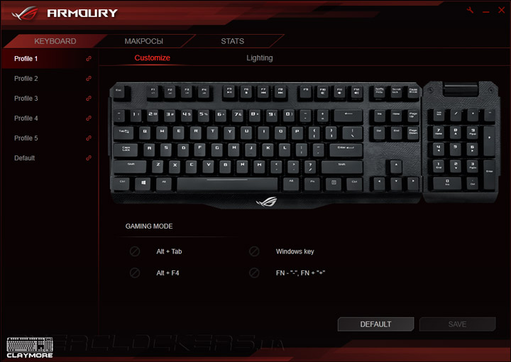 ASUS ROG Claymore Core