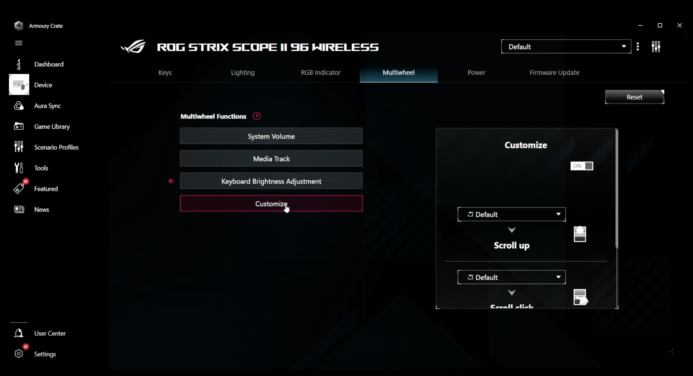 Strix scope ii 96 wireless