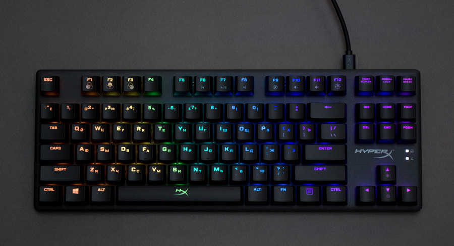 Как почистить мембранную клавиатуру hyperx alloy core rgb