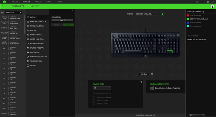 Razer BlackWidow Elite