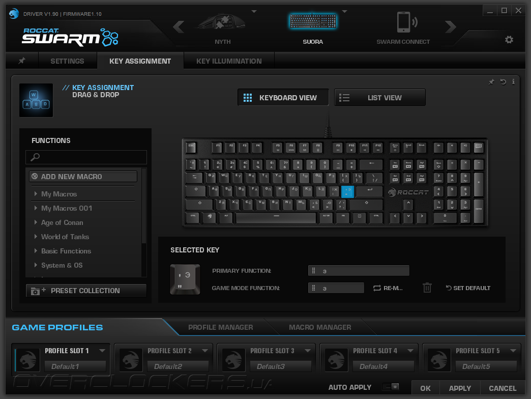 Roccat программа для настройки клавиатуры