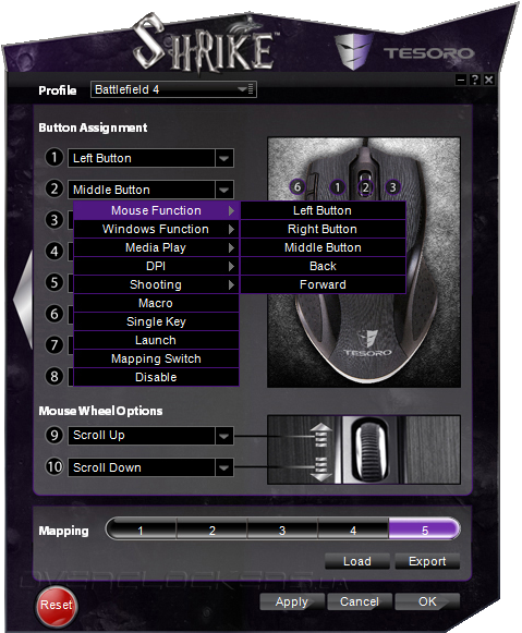 Shrike Gaming Mouse Configuration