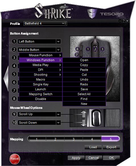 Shrike Gaming Mouse Configuration