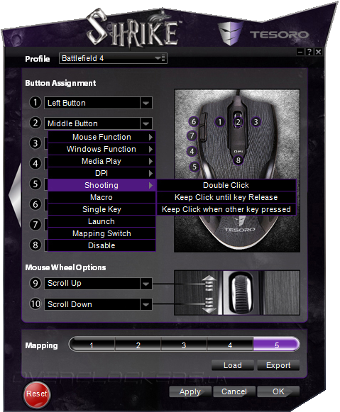 Shrike Gaming Mouse Configuration