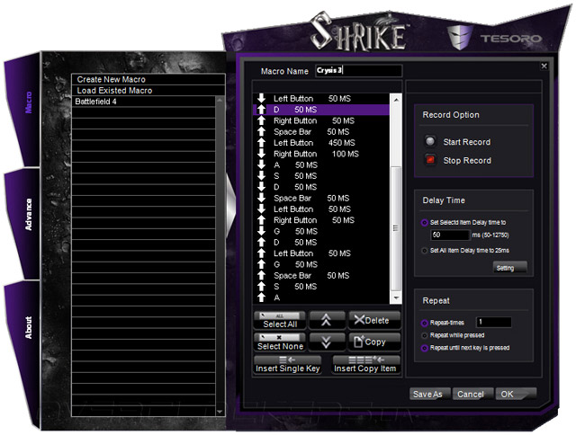 Shrike Gaming Mouse Configuration