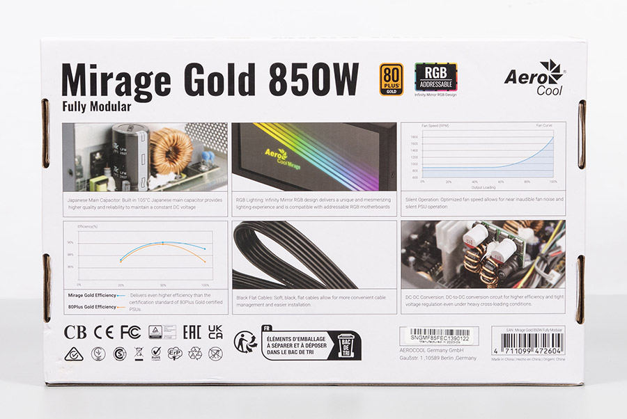 AeroCool Mirage Gold 850W