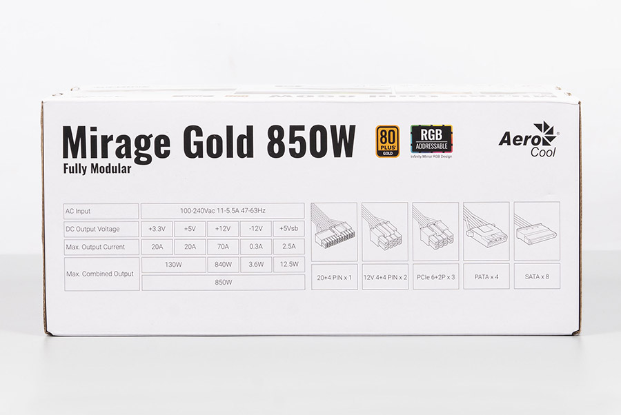 AeroCool Mirage Gold 850W