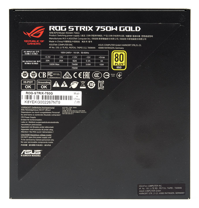 ASUS ROG Strix 750W Gold (ROG-STRIX-750G)