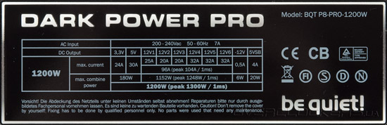 be quiet! Dark Power Pro 1200W (BQT 8P-PRO-1200W)