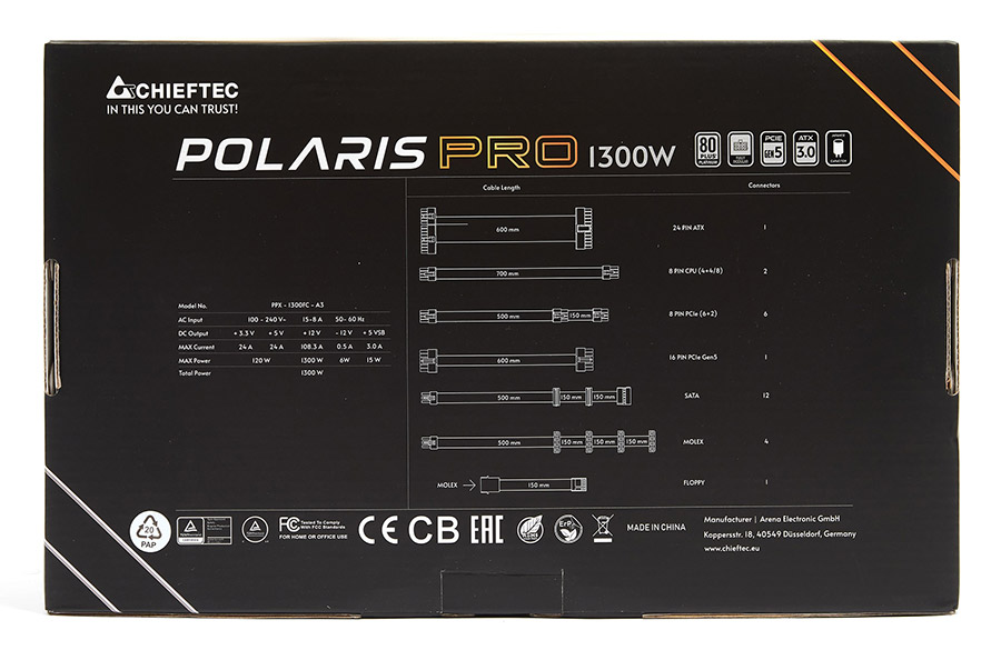 Chieftec Polaris Pro PPX-1300FC-A3