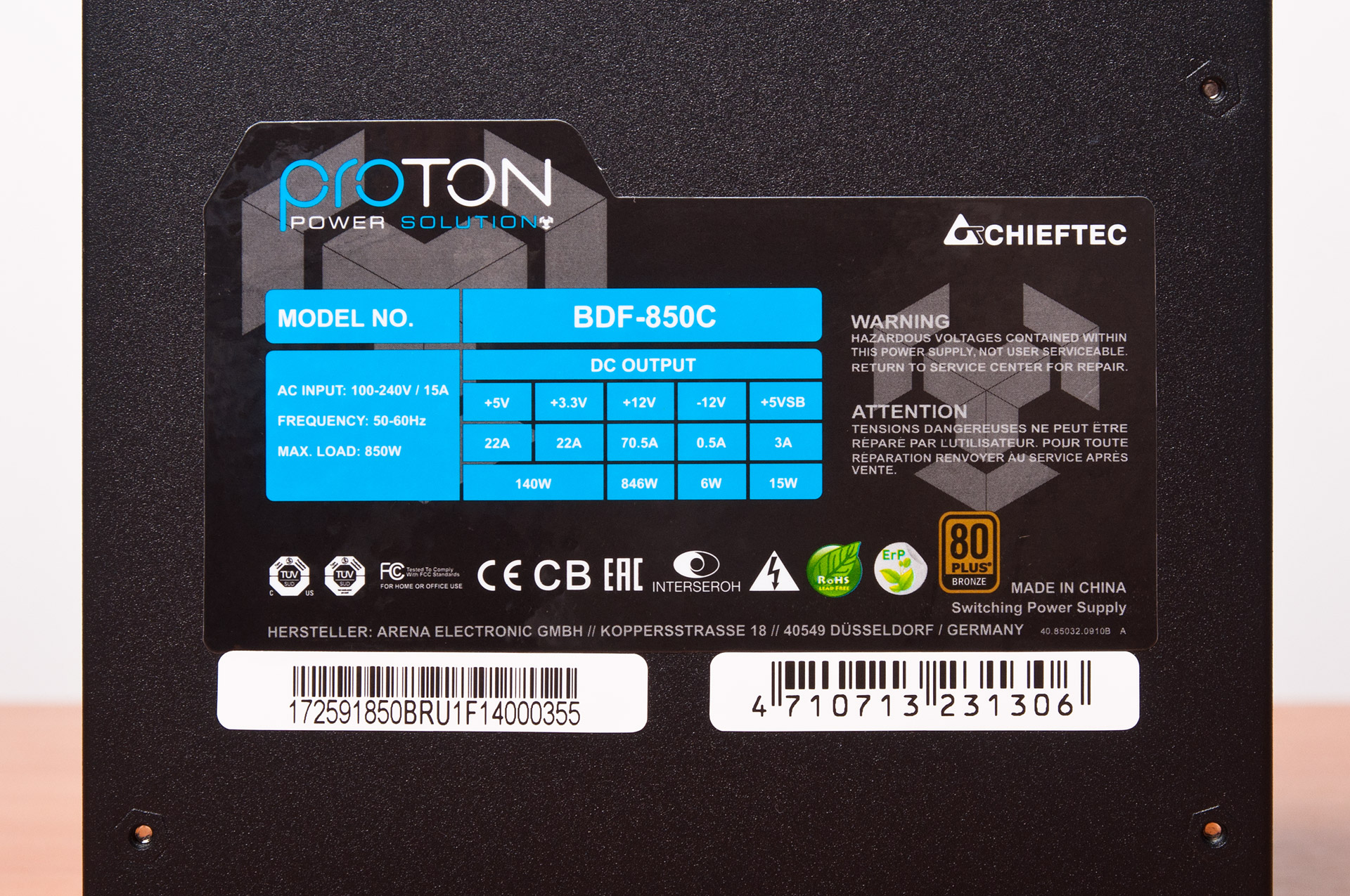 Блок питания chieftec bdf 850c 850w proton обзор