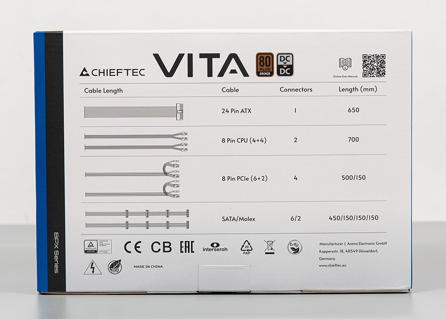 Chieftec Vita BPX-850-S