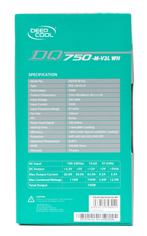 Deepcool DQ750-M-V2L WH