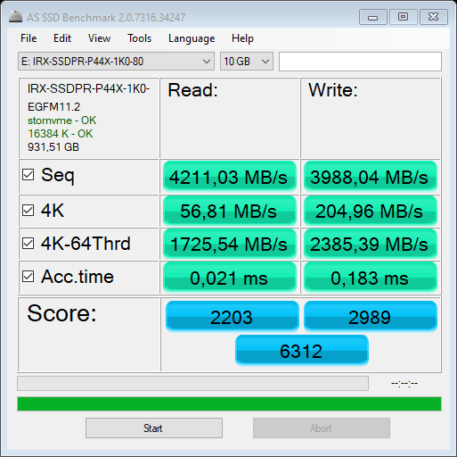 GoodRAM IRDM Ultimate X PCIe GEN 4 x4 NVMe M.2 1000GB