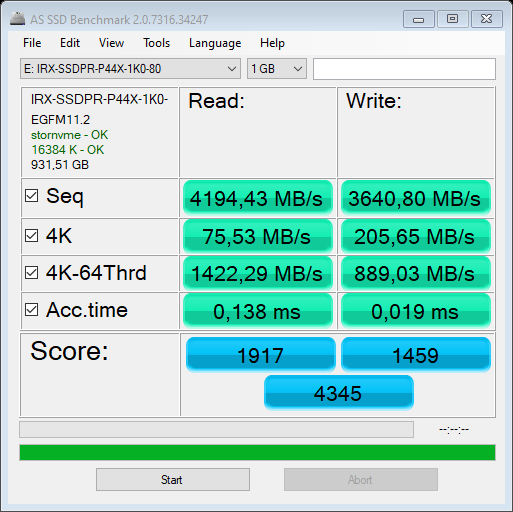 GoodRAM IRDM Ultimate X PCIe GEN 4 x4 NVMe M.2 1000GB