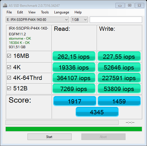 GoodRAM IRDM Ultimate X PCIe GEN 4 x4 NVMe M.2 1000GB