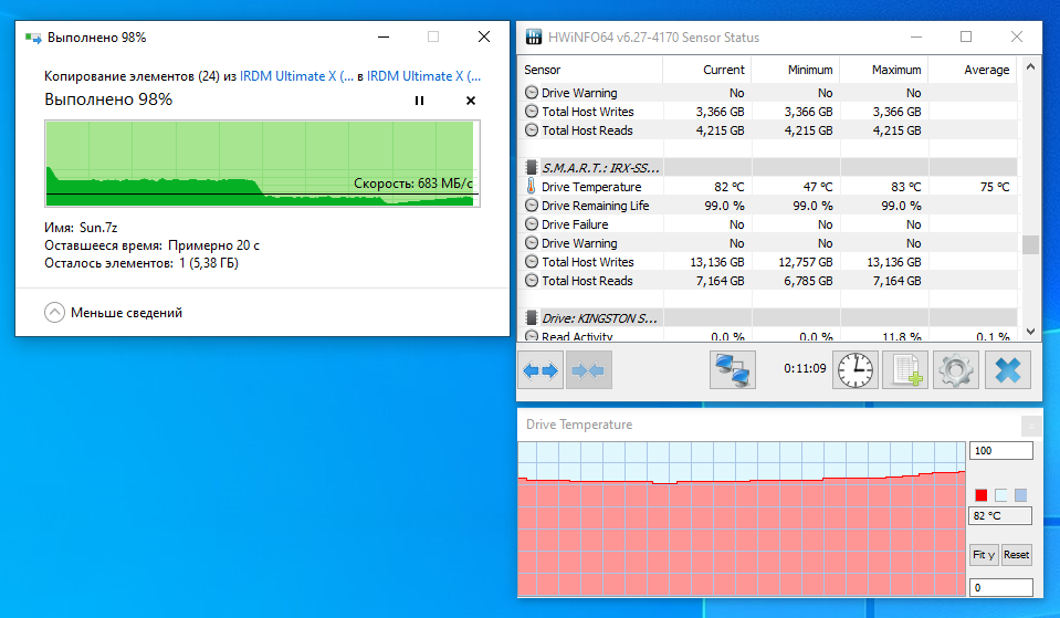 GoodRAM IRDM Ultimate X PCIe GEN 4 x4 NVMe M.2 1000GB