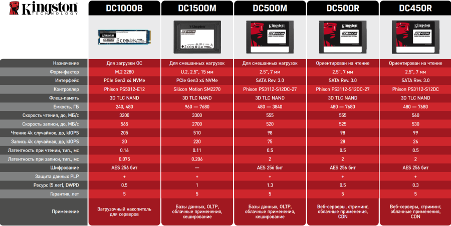 Kingston DC450R 960GB