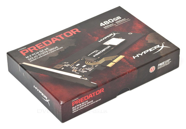 Kingston HyperX Predator PCIe 480GB (SHPM2280P2H/480G)