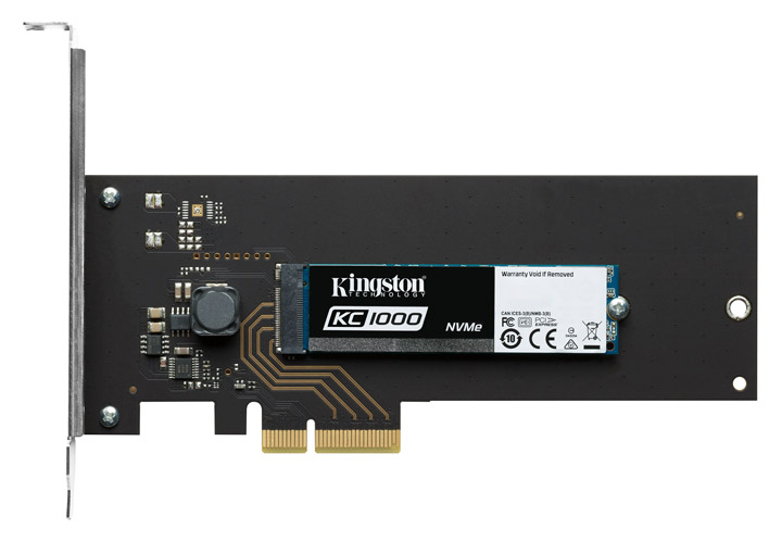 Kingston KC1000 NVMe PCIe SSD 480GB