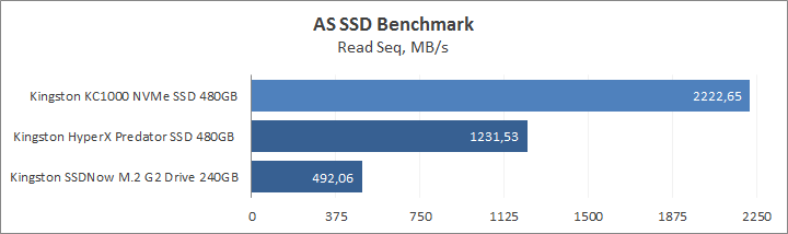 Kingston KC1000 NVMe PCIe SSD 480GB