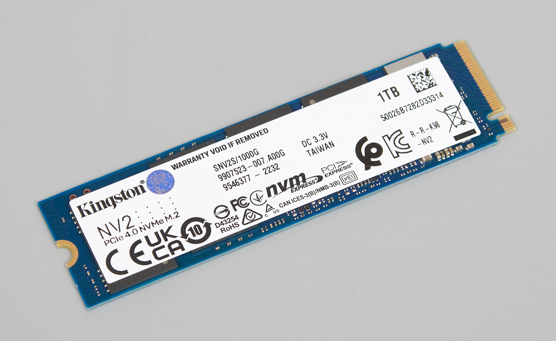 SSD 4To Kingston NV2 M.2 NVMe PCIe 4.0 (SNV2S/4000G)