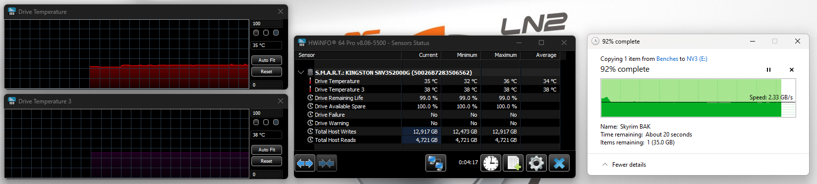 Kingston NV3 PCIe 4.0 NVMe SSD 2TB