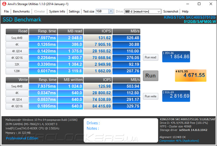 Kingston SSDNow KC400 512GB