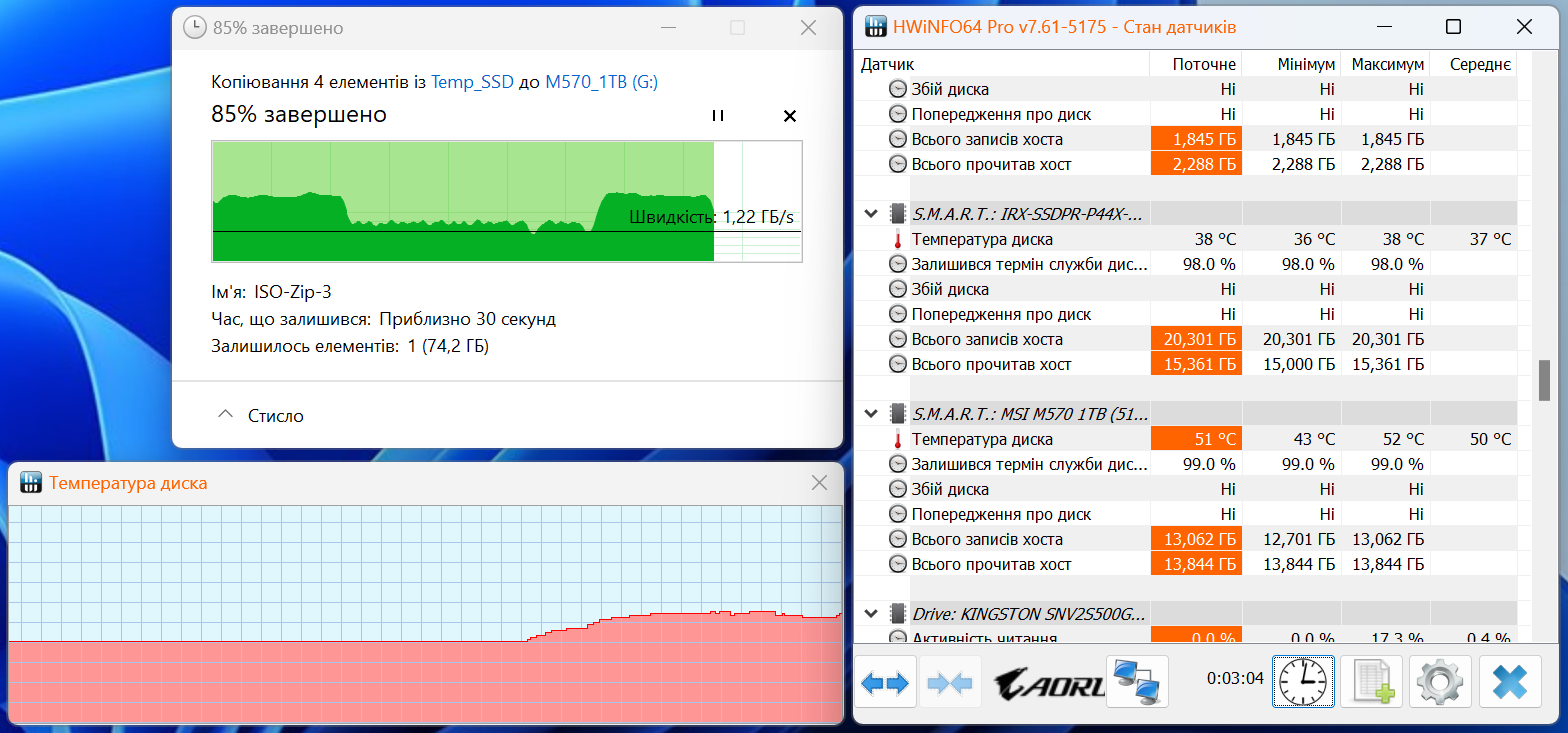 MSI Spatium M570 PCIe 5.0 NVMe M.2 HS 1TB