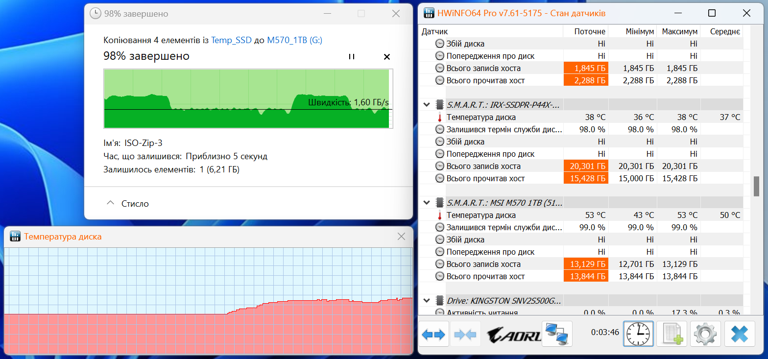 MSI Spatium M570 PCIe 5.0 NVMe M.2 HS 1TB