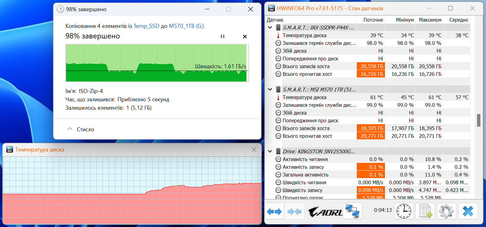 MSI Spatium M570 PCIe 5.0 NVMe M.2 HS 1TB