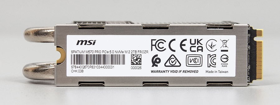 MSI Spatium M570 Pro PCIe 5.0 NVMe M.2 2TB Frozr