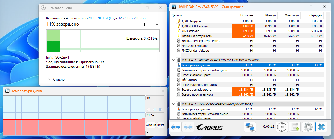 MSI Spatium M570 Pro PCIe 5.0 NVMe M.2 2TB Frozr