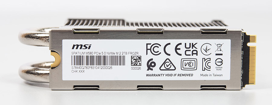 MSI Spatium M580 PCIe 5.0 NVMe M.2 2TB Frozr