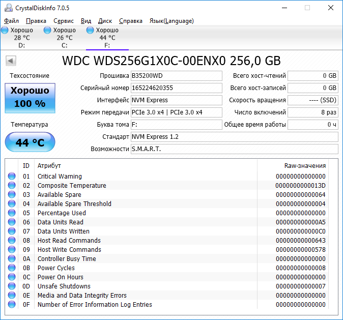 WD Black PCIe SSD 256GB (WDS256G1X0C)