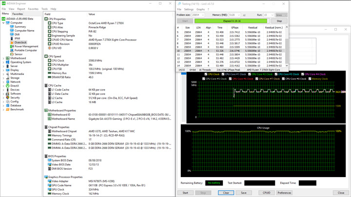 AMD Ryzen 5 1600, Gigabyte GA-AX370-Gaming и Adata XPG Gammix D10