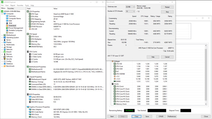 AMD Ryzen 5 1600, Gigabyte GA-AX370-Gaming и Adata XPG Gammix D10