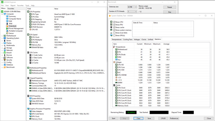 AMD Ryzen 5 1600, Gigabyte GA-AX370-Gaming и Adata XPG Gammix D10