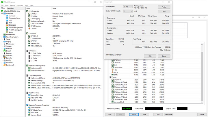 AMD Ryzen 5 1600, Gigabyte GA-AX370-Gaming и Adata XPG Gammix D10