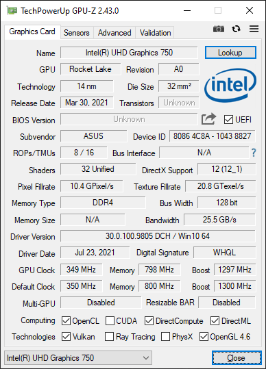 ASUS Mini PC PB62