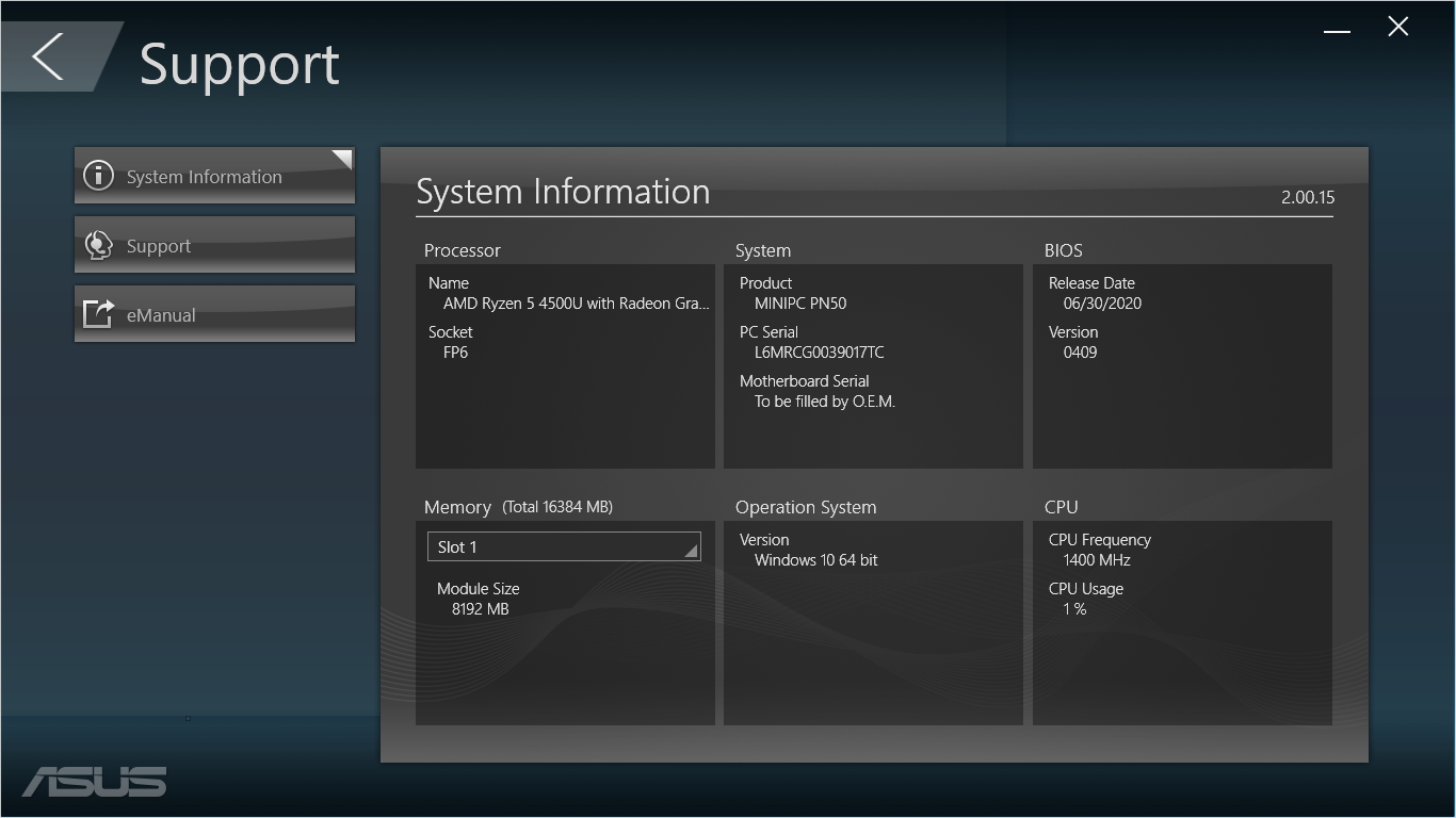 ASUS Mini PC PN50