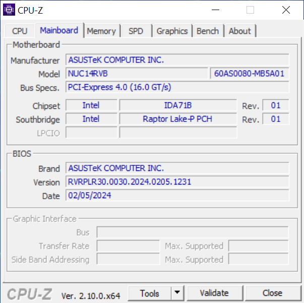 ASUS NUC 14 Pro